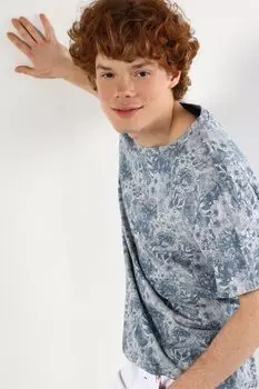 Цветочная футболка Colin'S, белый