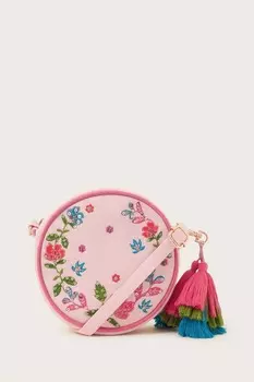 Цветочная сумка с вышитой кисточкой Monsoon, оранжевый