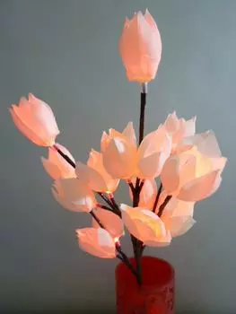 Цветочная ветка LOTUS Светодиодный декоративный светильник на батарейках Dapo Leuchten