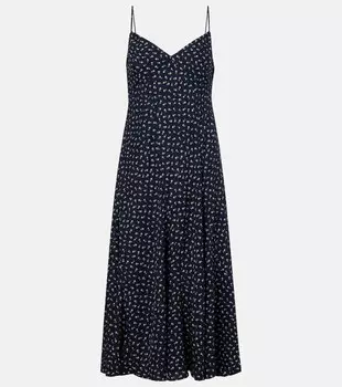 Цветочное миди-платье Polo Ralph Lauren, 1986 Midnight Daisy