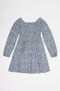 Цветочное платье Gap, черный