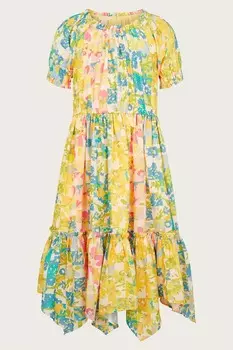 Цветочное платье Monsoon, желтый