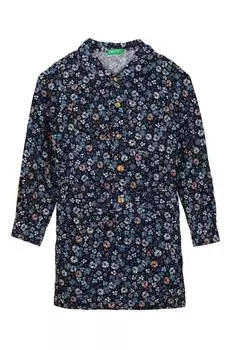 Цветочное платье United Colors Of Benetton, розовый