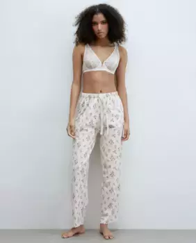Цветочные брюки Sfera, цвет Rosa Claro