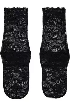 Цветочные кружевные носки Undercover, черный