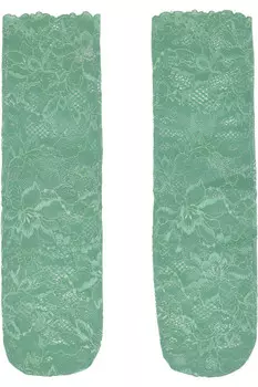 Цветочные кружевные носки Undercover, зеленый