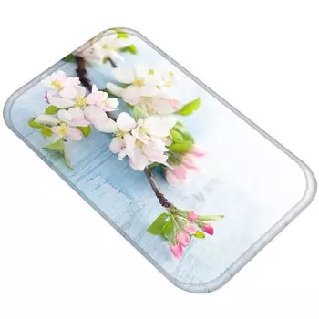 Цветочные листья, растительный узор, нескользящий ковер, дверь, кухня, ванная комната, напольный коврик-1 # Stuttg, мультиколор