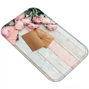 Цветочные листья, растительный узор, нескользящий ковер, дверь, кухня, ванная комната, напольный коврик-9 # Stuttg, мультиколор