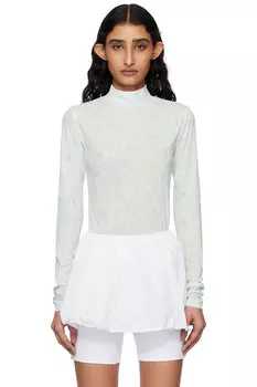 Цветочный джемпер с воротником-стойкой Kijun, синий