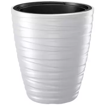 Цветочный горшок Prosperplast «Лабиринт», (1 шт.), 37,5 x 41,9 см, белый
