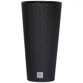 Цветочный горшок Prosperplast «Рато круглый», 30 см, антрацит