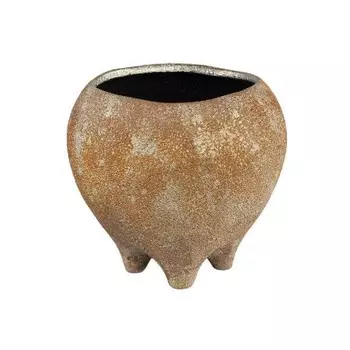 Цветочный горшок PTMD Collection Elane, коричневый