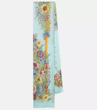 Цветочный шарф Etro, мультиколор