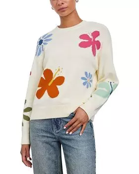 Цветочный свитер Zoey Rails, белый