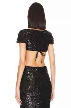 Цветочный топ Buci, черный