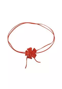 Цветок на поясе-завязке подходит для всех размеров Collezione alessandro, красный