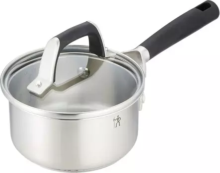 Цвиллинг Дж . Henckels Japan 40585-140 Базовая кастрюля с одной ручкой HI Style, кастрюля из нержавеющей стали 5,5 дюймов (14 см), 3,5 галлона (1 л), совместимая с индукционной индукцией, аутентичный японский продукт ZWILLING, Sliver