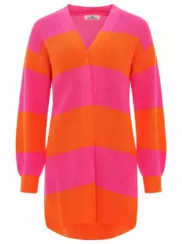 Цвиллингшерц кардиган "Катя" с содержанием шерсти Zwillingsherz, цвет Pink Orange
