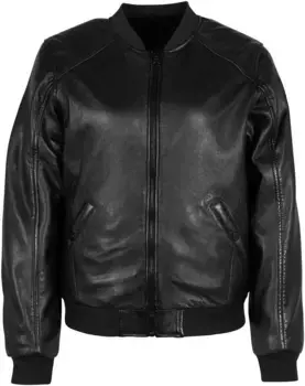 Цыганская кожаная куртка "G2WDilay OS", перед с искусственным мехом, спинка из кожи Gipsy, черный