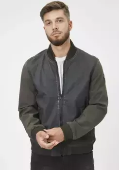 Цыганская кожаная куртка "GMHorizan" с рукавами в гибридном стиле Gipsy, оливковый