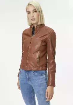 Цыганская кожаная куртка "GWAneta" Gipsy, цвет Cognac