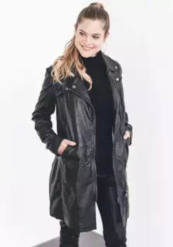 Цыганская кожаная куртка "GWCarola LASV" Gipsy, черный