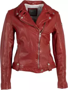Цыганская кожаная куртка "GWFaible" Gipsy, красный