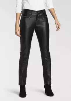 Цыганские кожаные штаны Gipsy, черный