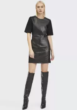 Цыганское кожаное платье "GWOlva" Gipsy, черный