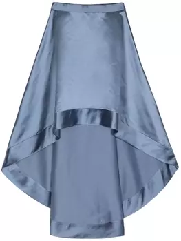 Cynthia Rowley атласная юбка миди Livia, синий