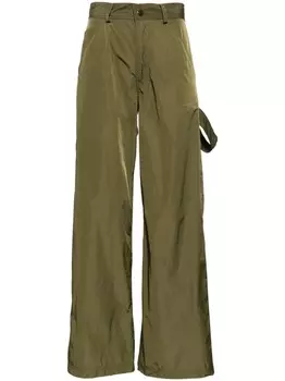 Cynthia Rowley брюки с принтом, зеленый