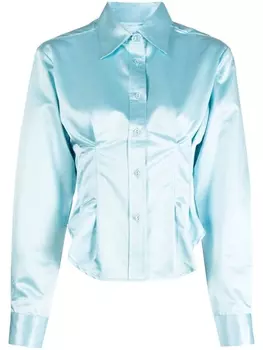 Cynthia Rowley рубашка на пуговицах, синий