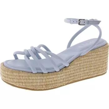 Cyrilla женские босоножки из искусственной кожи с открытым носком на танкетке DKNY, цвет celeste