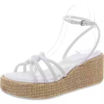 Cyrilla женские босоножки на танкетке с открытым носком и ремешками DKNY, цвет bright white