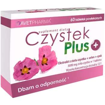 Czystek Plus биологически активная добавка, 60 таблеток, покрытых оболочкой/1 упаковка