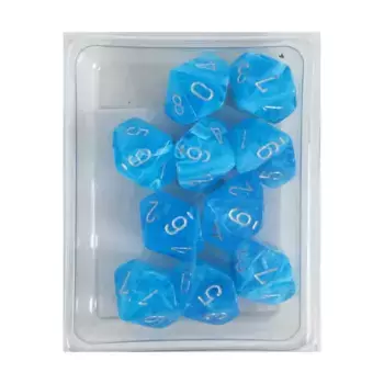 d10 Небо с серебром (10), Dice - Luminary (Chessex)