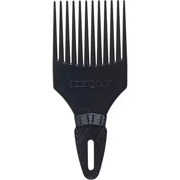 D17 Афро-расческа/укротитель локонов, черный, Denman