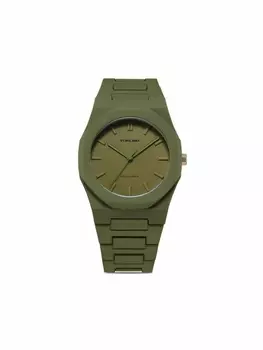 D1 Milano наручные часы Polycarbon Military Green 40.5 мм, зеленый