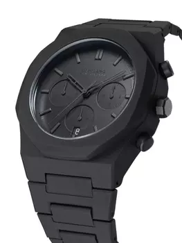 D1 Milano наручные часы Shadow Polycarbon 40.5 мм, черный