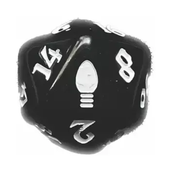 d20 Рождественский кубик — Праздничные гирлянды, Dice (Black Oak)