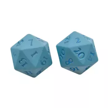 d20 Яркий хэви-метал — светло-синий (2), Dice (Ultra Pro)