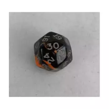 d30 Оранжевый с золотом, Dice - Oblivion, Unsual Shapes, Micro & Oversized (Crystal Caste)