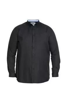 D555 Richard Oxford Рубашка с длинными рукавами королевского размера Duke Clothing, черный