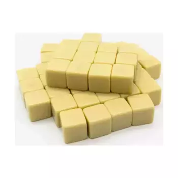 d6 16 мм, чистый цвет слоновой кости (50), Dice - Blank Dice