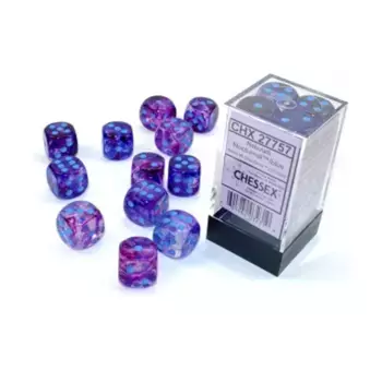 d6 16 мм Ночной с синим (12), Dice - Nebula (Chessex)