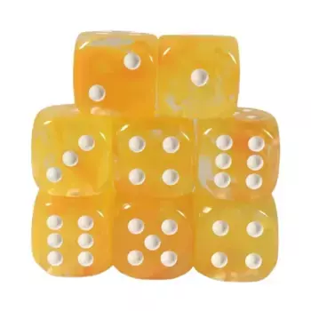 d6 18 мм Благодать Ки-Рин с белым (8), Class & Creature Dice - d6 Sets