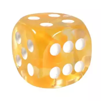 d6 18 мм Цитрусовый с белым (12), Game Dice - Diffusion (Role 4 Initiative)