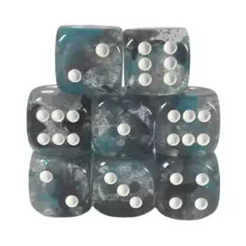 d6 18 мм Изобретательность ремесленника с белым (12), Class & Creature Dice - d6 Sets