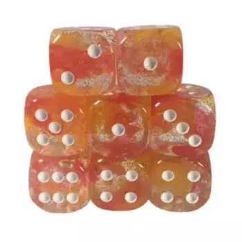 d6 18 мм Родословная Волшебника с белым (12), Class & Creature Dice - d6 Sets