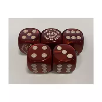 d6 Бесплатные кубики «День ролевой игры 2016» — набор из 5 штук (5), Dice - Miscellaneous (Chessex)